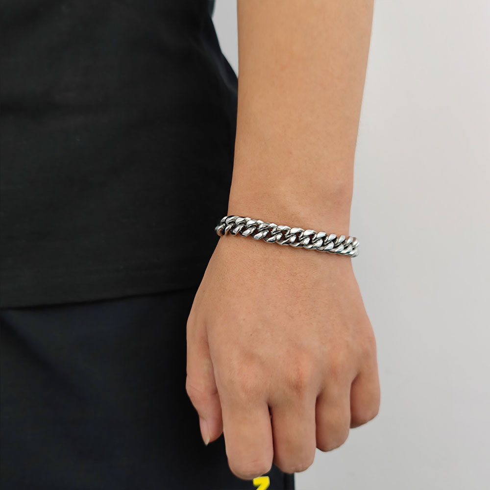 Signature Cuban Link Bracelet in Gold & Steel | Premium Minimalist Edition