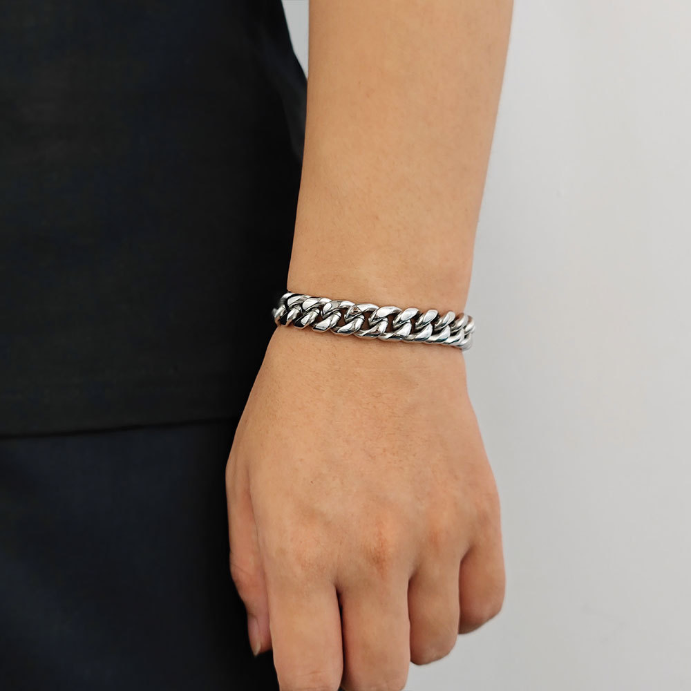 Signature Cuban Link Bracelet in Gold & Steel | Premium Minimalist Edition