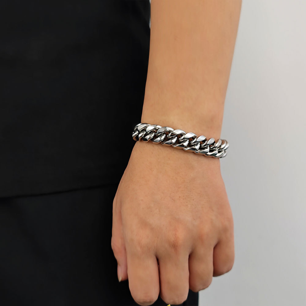 Signature Cuban Link Bracelet in Gold & Steel | Premium Minimalist Edition