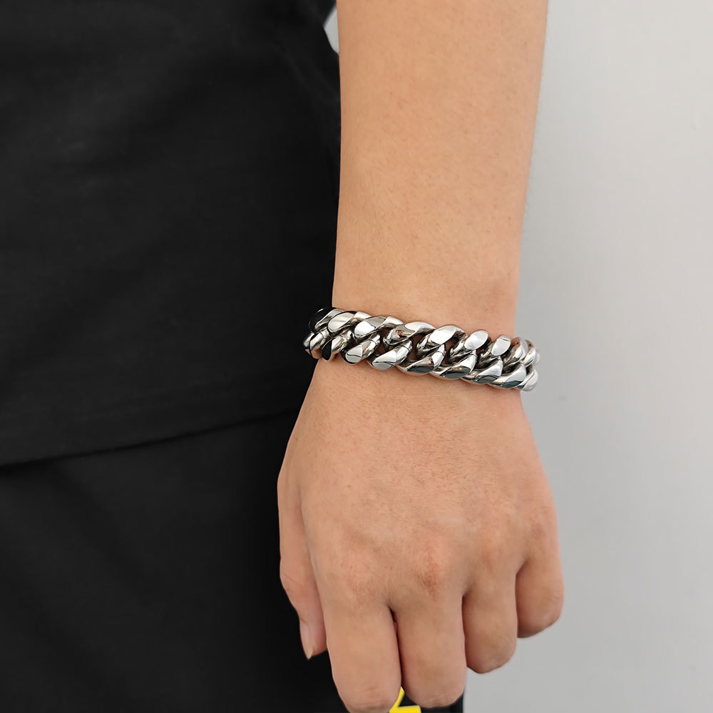 Signature Cuban Link Bracelet in Gold & Steel | Premium Minimalist Edition
