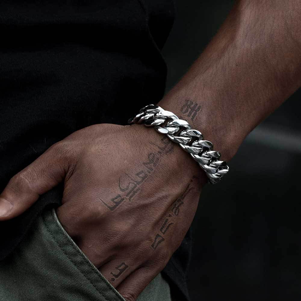 Signature Cuban Link Bracelet in Gold & Steel | Premium Minimalist Edition