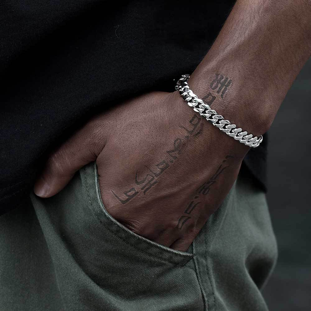 Signature Cuban Link Bracelet in Gold & Steel | Premium Minimalist Edition