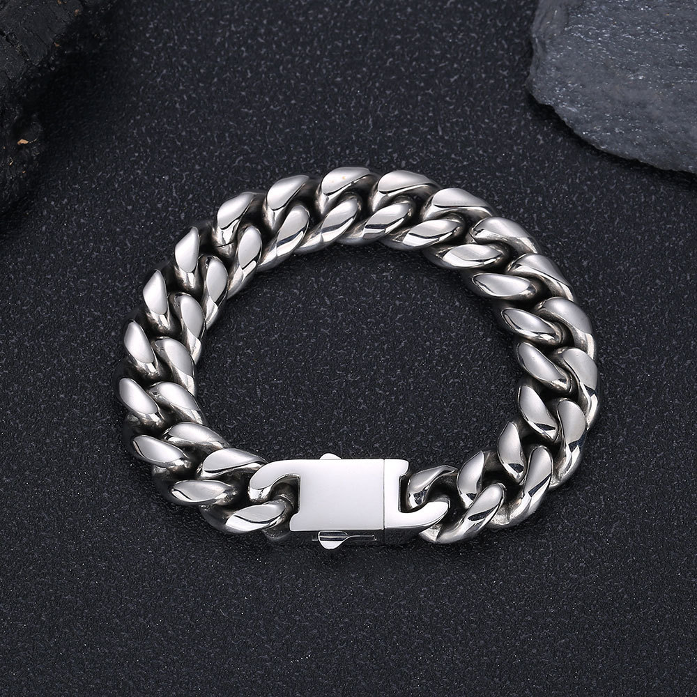 Signature Cuban Link Bracelet in Gold & Steel | Premium Minimalist Edition