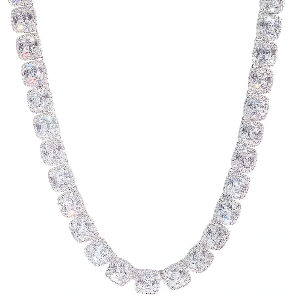 S925 Sterling Silver 8mm Iced Prong Chain – European Heritage Edition