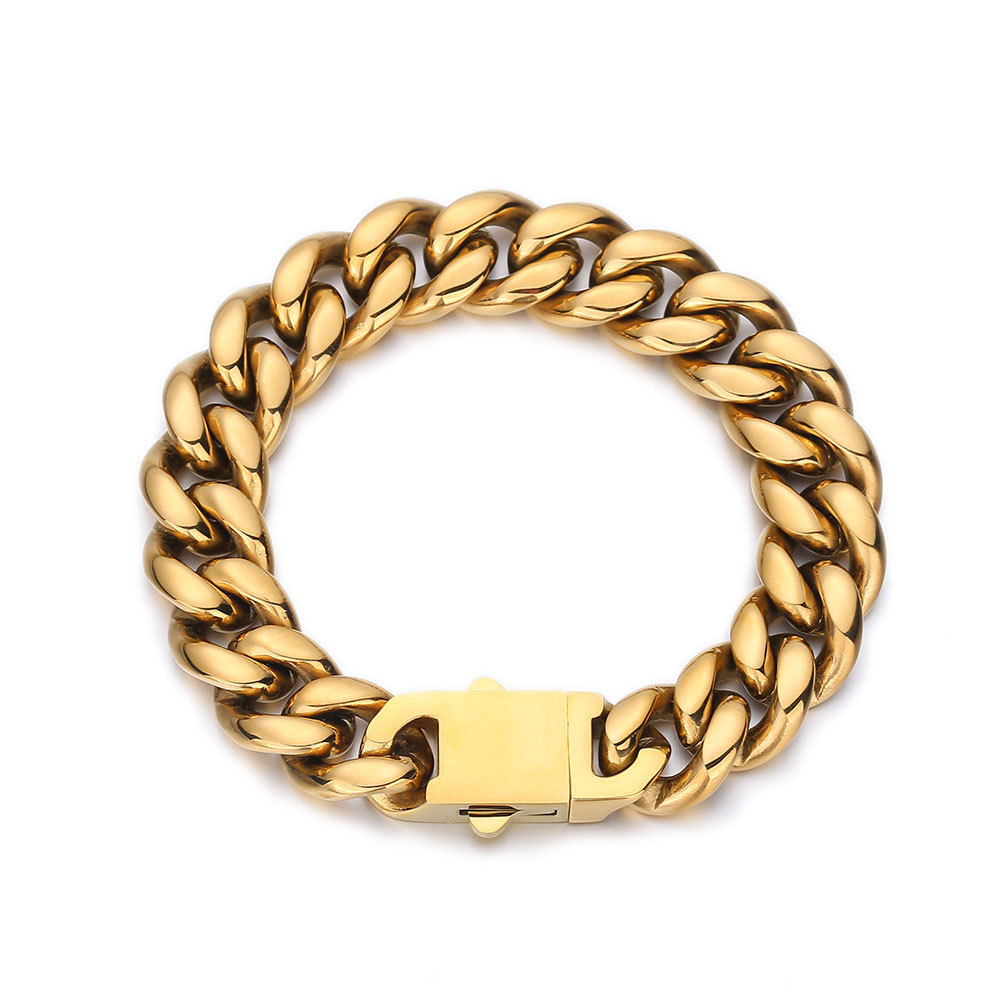 Signature Cuban Link Bracelet in Gold & Steel | Premium Minimalist Edition