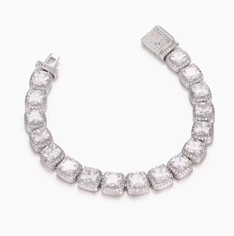 S925 Sterling Silver 8mm Iced Prong Chain – European Heritage Edition