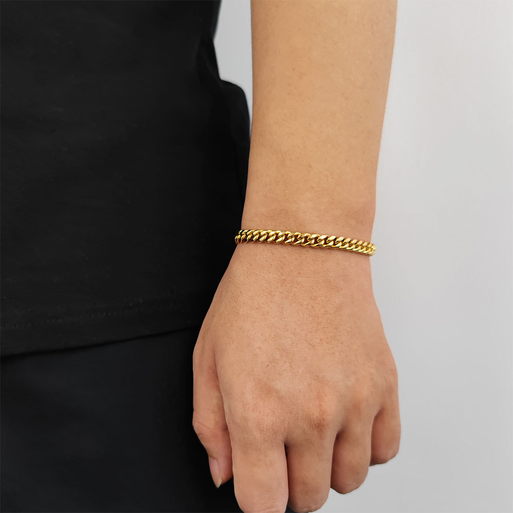 Signature Cuban Link Bracelet in Gold & Steel | Premium Minimalist Edition