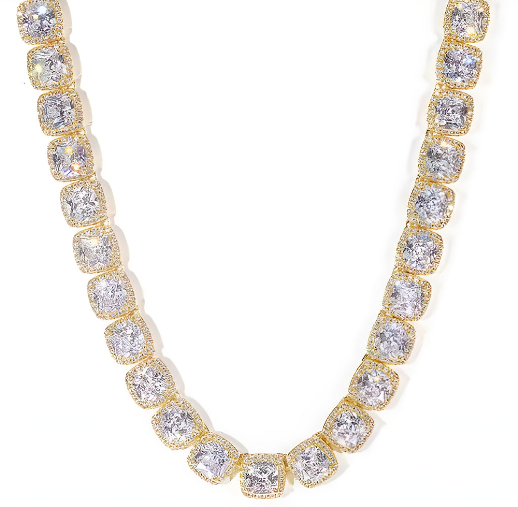 S925 Sterling Silver 8mm Iced Prong Chain – European Heritage Edition
