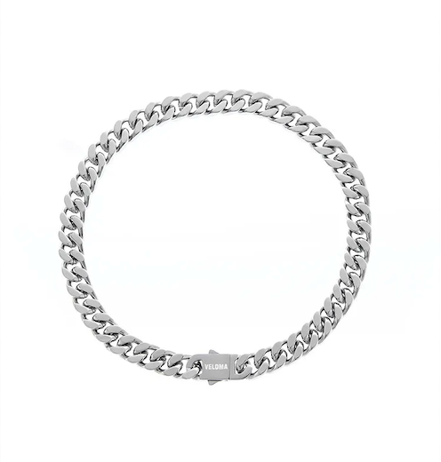 Titanium Steel Polished Thick Cuban Chain Necklace – Minimalist Statement Piece